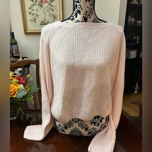 Aqua Women's ice pink crew Neck Sweater